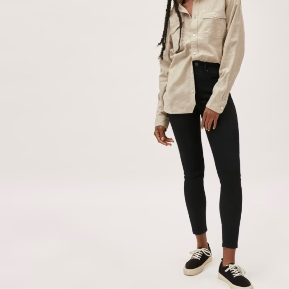 Black Everlane High Rise Skinny Jeans, Size 26